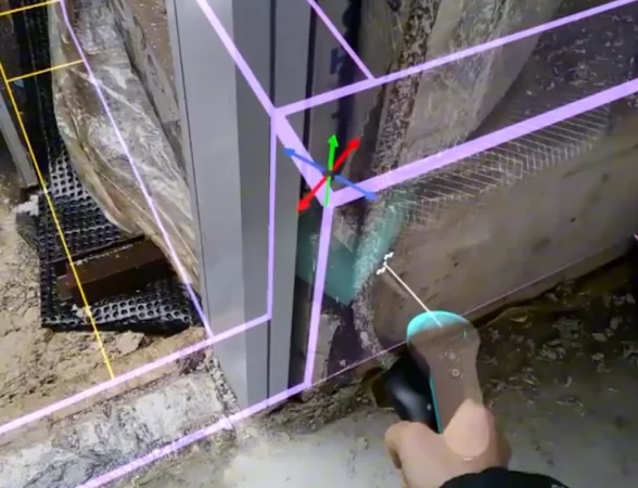 AR visualization of engineering utilities