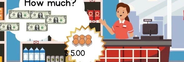 Educational quiz for kids “Shopping in a store”