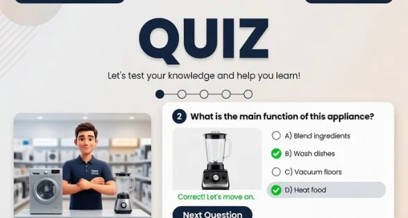 Training quiz for home-appliance store staff