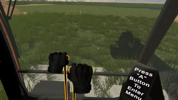 VR excavator operator simulator