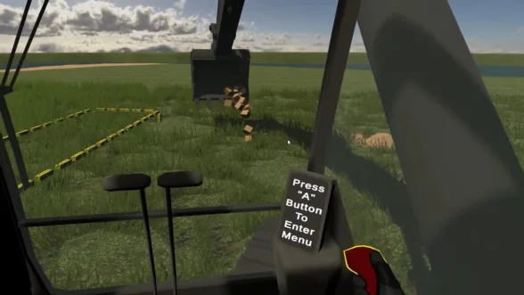 VR excavator operator simulator