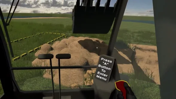VR excavator operator simulator