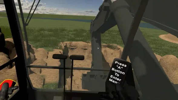 VR excavator operator simulator