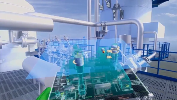 VR simulator for staff training